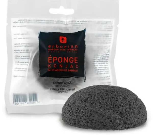 Erborian Konjac Au Charbon De Bambou Éponge Douce Exfoliante 1 Unité