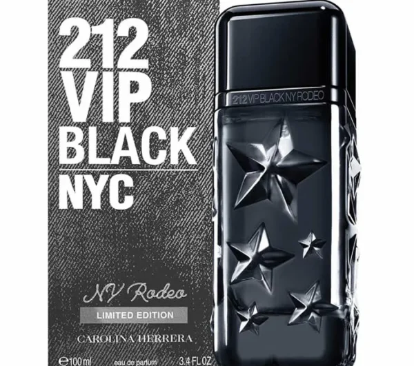 Carolina Herrera 212 Vip Black Ny Rodeo Eau De Parfum Vaporisateur 100ml Limited Edition
